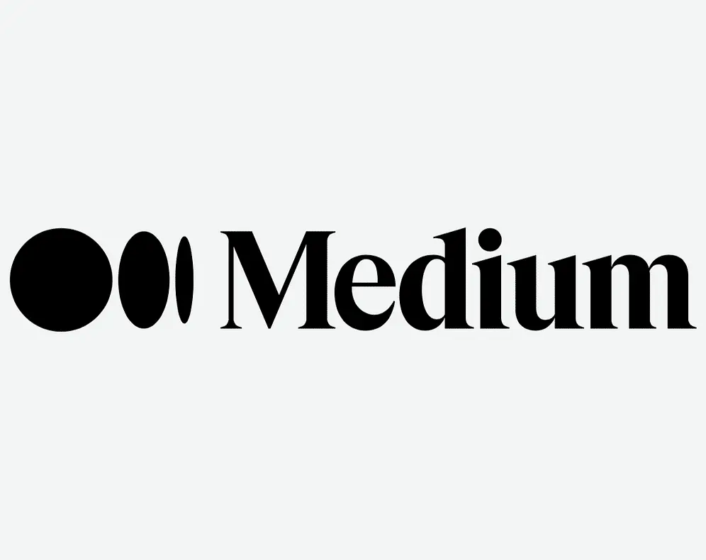 Medium logo in bold typography