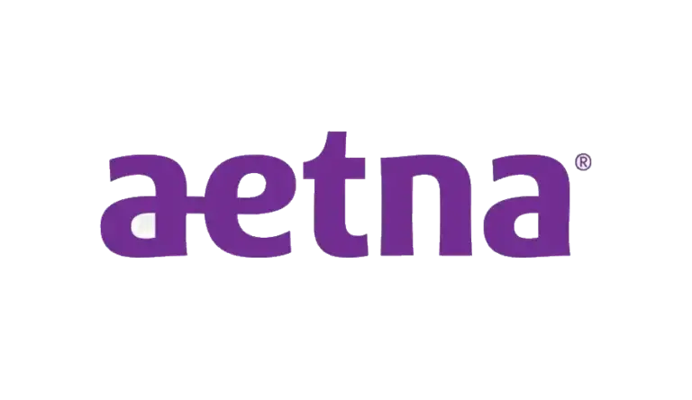 Purple Aetna logo on transparent background
